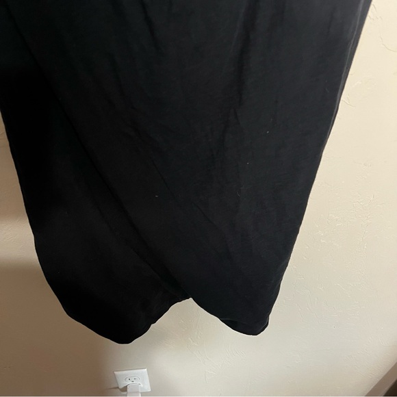 Standard James Perse Bateau Neckline Black Mini Scrunch T-Shirt Lagenlook Dress - Picture 4 of 7